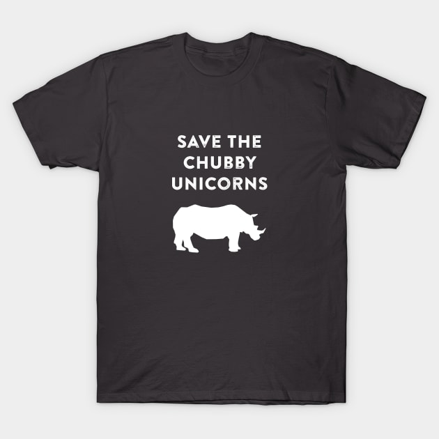Save the Chubby Unicorns T-Shirt by Great North American Emporium